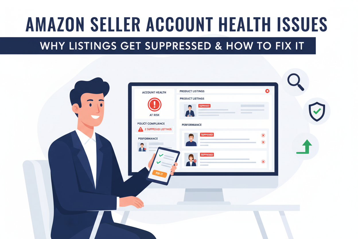 Amazon Seller Account Health Issues: Why Listings Get Suppressed & How