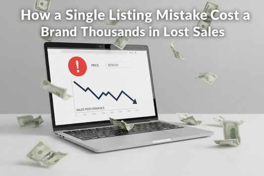 Product Listing Optimization Case Study Showing How a Product Listing Mistake Reduced Conversion Rates and Cost a Brand Thousands in Lost Sales on Online Marketplaces