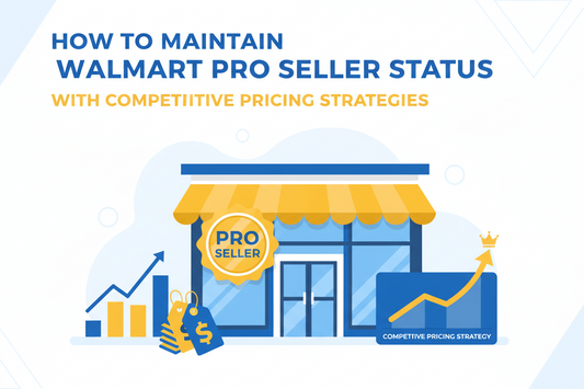 Walmart Marketplace pricing dashboard showing Price Competitiveness Score, Buy Box insights, repricing tools, and Pro Seller status optimization strategies, walmart fulfillment services, walmart account management, cart for shopping , Walmart Buy Box